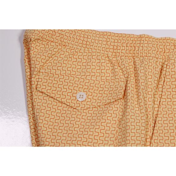 J.Crew Men's Orange Yellow Swimtrunks 8" Inseam Medium - Picture 5 of 5